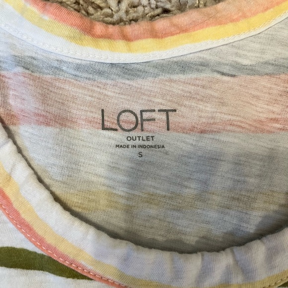 Women’s size S Loft striped tank top. - Picture 3 of 3